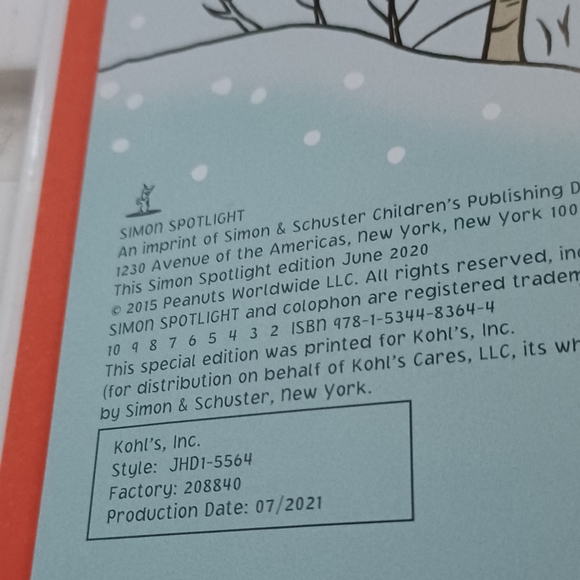 PEANUTS A CHARLIE BROWN CHRISTMAS special edition for Kohl's - Picture 2 of 6